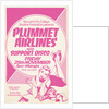 Plummet Airlines poster by Rokpool